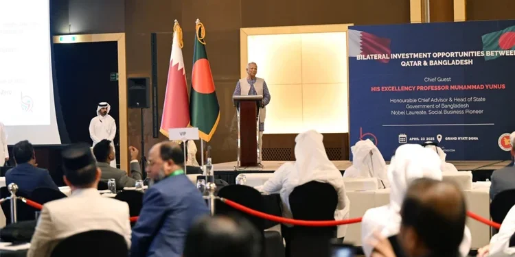 কাতারের ব্যবসায়ীদের বাংলাদেশে বিনিয়োগের আহ্বান প্রধান উপদেষ্টার